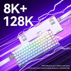 Aula Hero 84 | Bàn Phím Gaming HE Polling rate 8K Hz, Scan rate 128K, Độ Trễ 0.1ms, Hộp Đèn Neon RGB