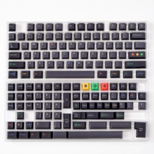 Tasti trasparenti con luce nera, superficie PBT