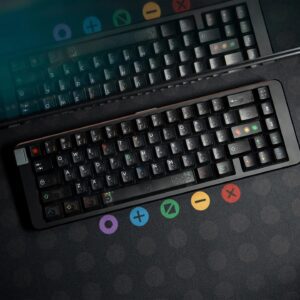 Black Light Clear Keycaps – 122/142 Keys