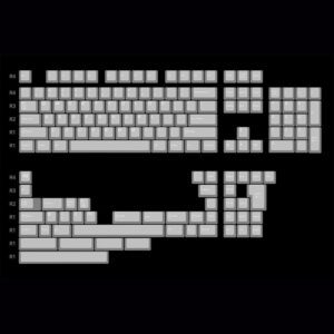 Keycaps brancos (149 teclas, ANSI e ISO)