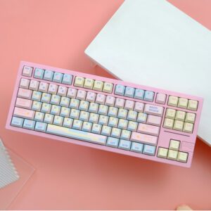 Patchwork Milk Candy Cherry Keycaps