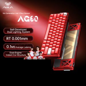 [AG60Pro] Rojo Bermellón Limpiador de Nieve - Interruptor de Reino Estelar (Doble Posición de Luz)