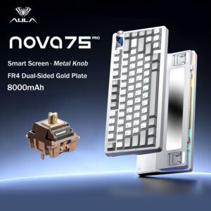 Nova75 Pro - Galaxy Gray - Caramel Latte Switch - FR4 Plate