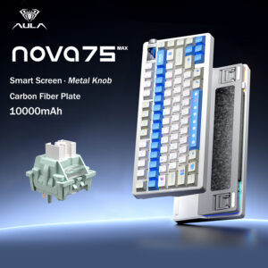 Nova75 MAX - Tranquil Blue - Jade Switch - Carbon Fiber Plate