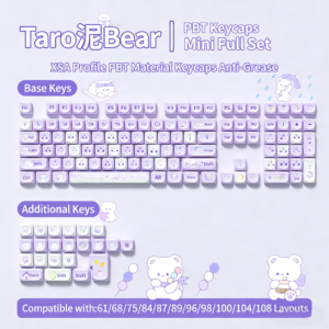 [Taro Bear] Keycap – Five-Sided Dye-Sub