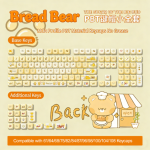 [Bread Bear] Keycap – Five-Sided Dye-Sub