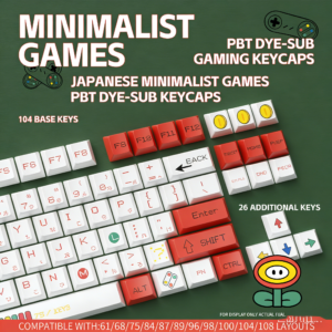 [Minimalist Gaming] Keycap – Single-Sided Dye-Sub