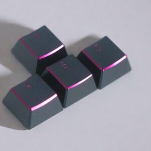 Dunkelblaue Pfeiltasten mit violetten Akzenten, 4er-Set