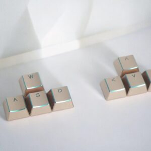WASD-Tasten (4er-Set) + Pfeiltasten (4er-Set) in Roségold