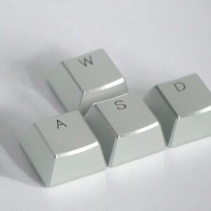 Silbernes WASD-Set mit 4 Tasten