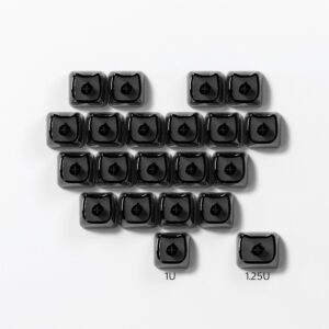 04 MAO Cat [Cuore vuoto PC nero trasparente] 21 pezzi