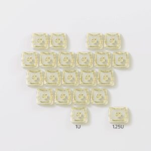 21 MAO Cat [Cuore vuoto trasparente giallo PC] 21 pezzi
