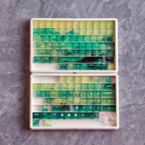 Moss Keycaps PC Foggy Transparent OEM Height 115 Keys